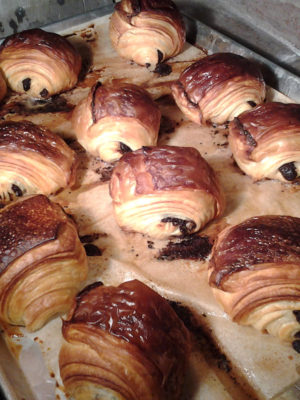 Croissants fresh from the oven