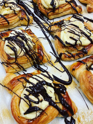 Banana Cream Croissants